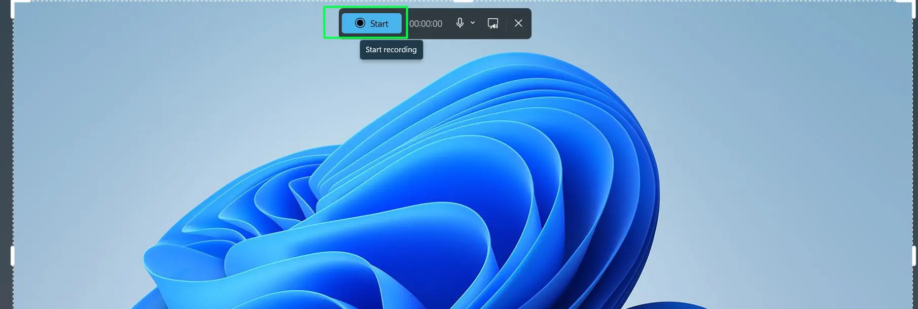 Click the Start button