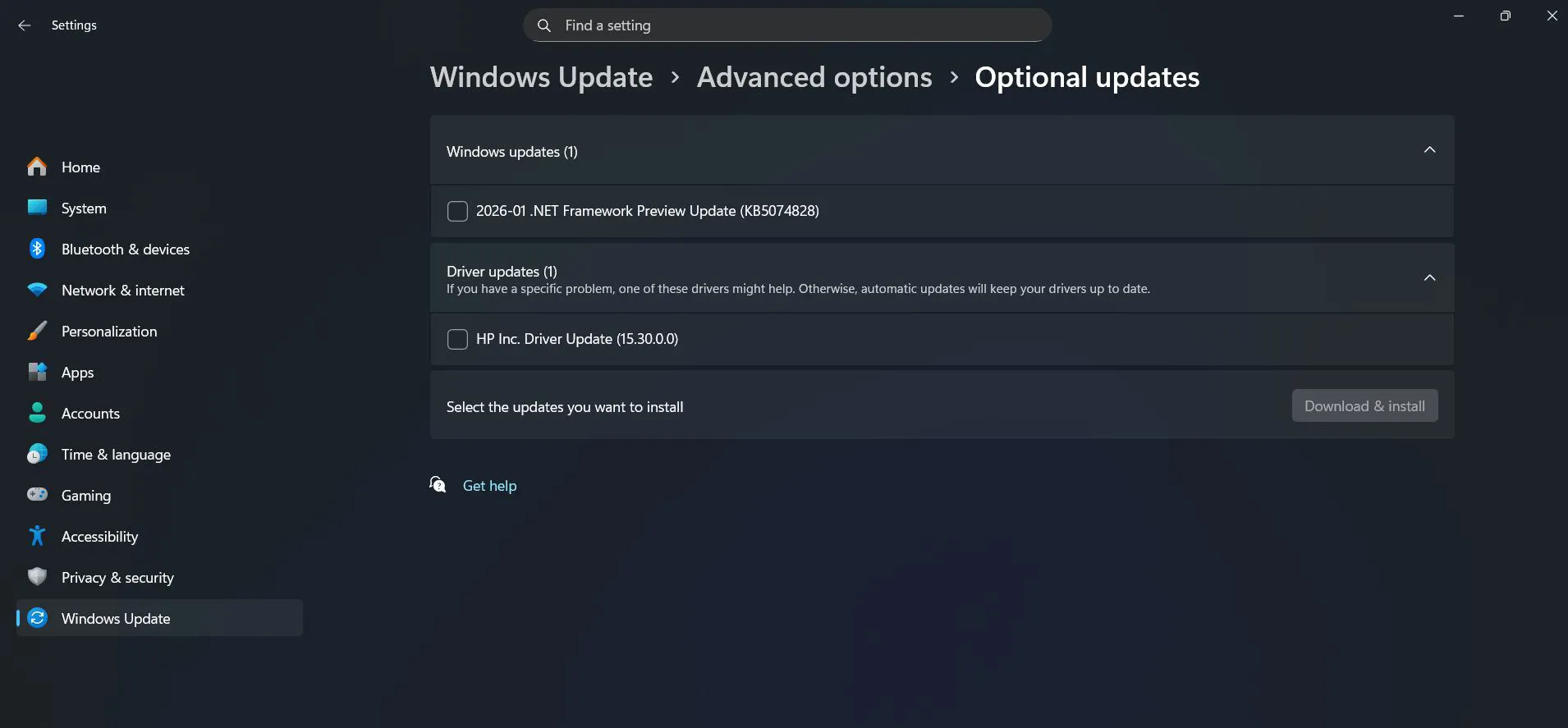 Expand the 'Driver updates and Look for Bluetooth driver updates in the list