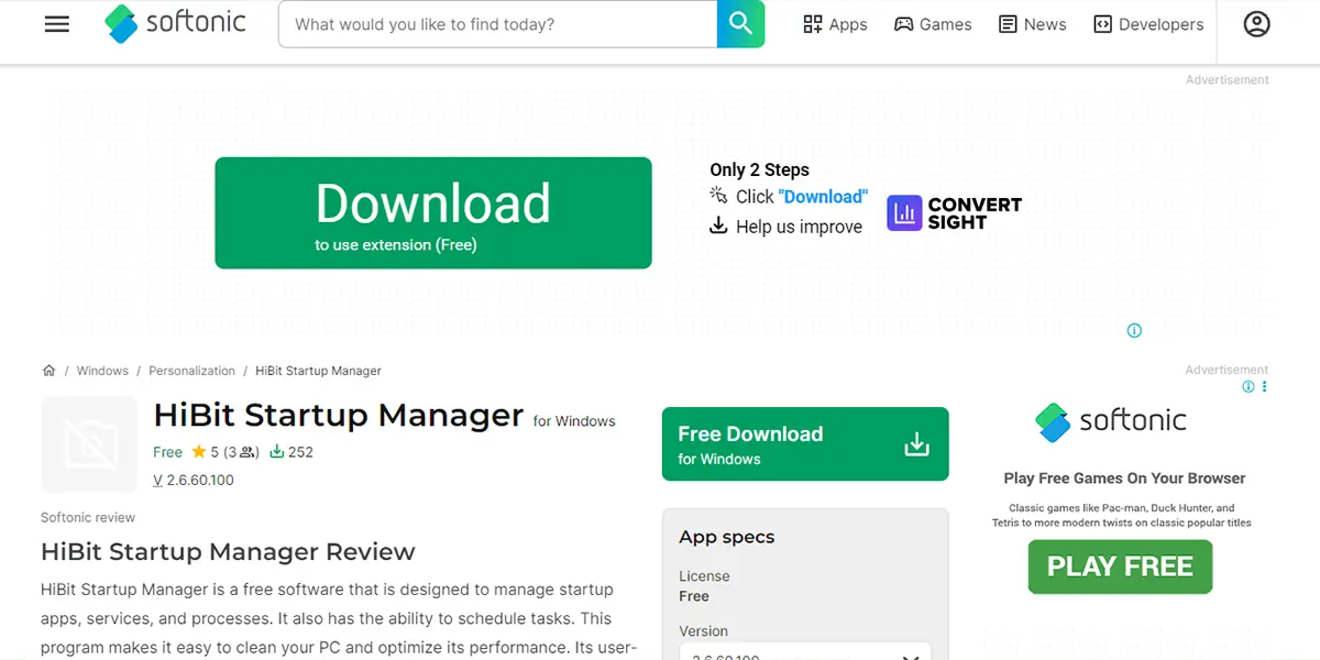 HiBit Startup Manager