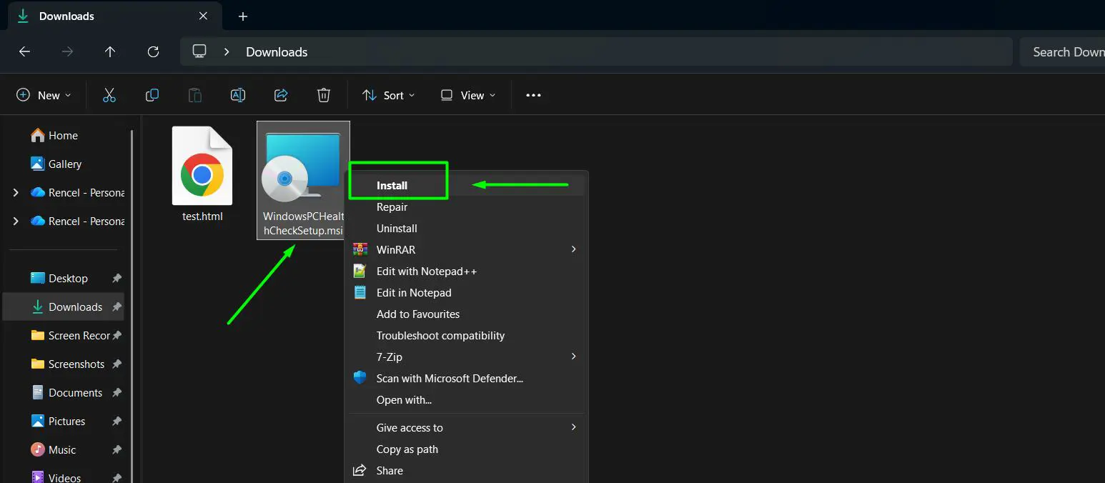 Run the installer file once it finishes downloading
