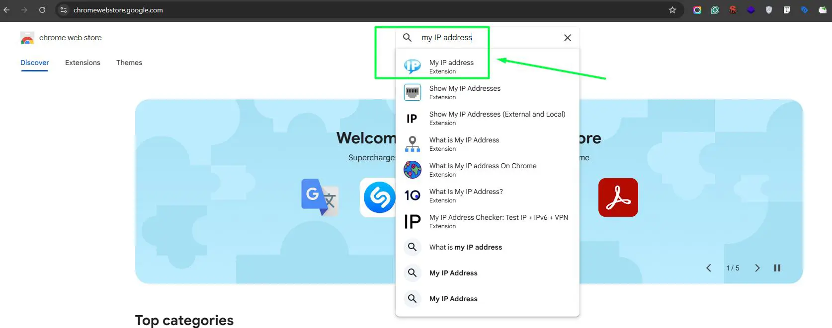 Use a Browser Extension to See the IP at All Times